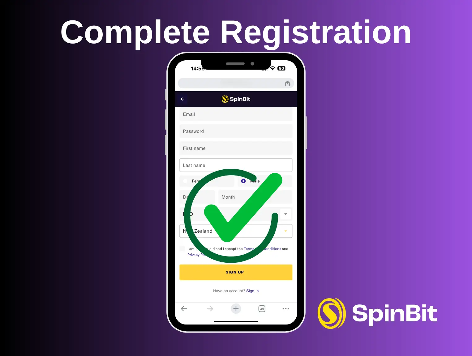 Step 4: Complete Registration