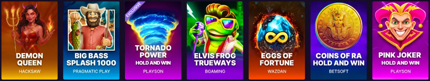 Spinbit Casino games